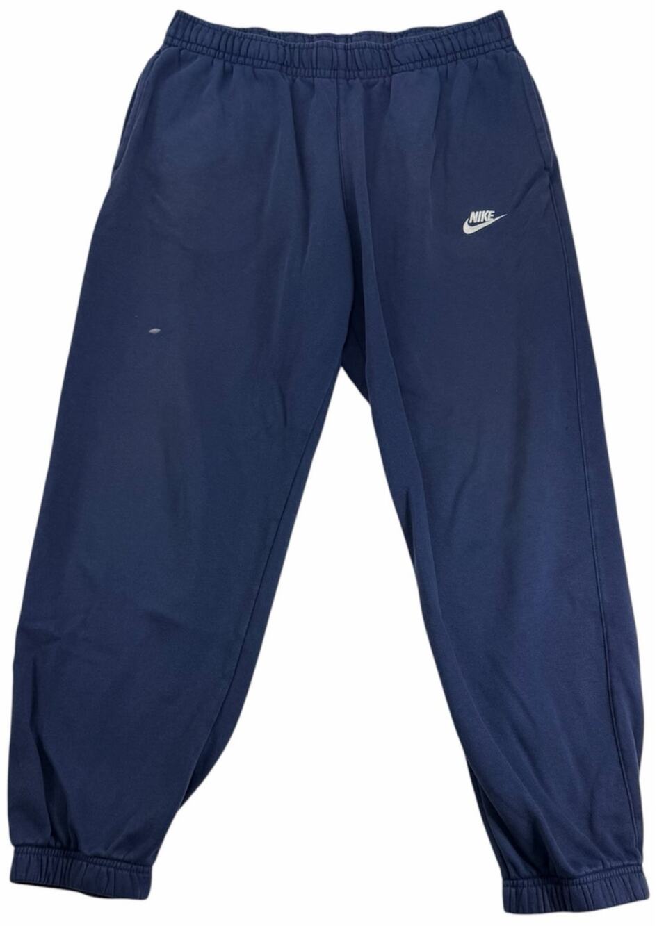 Nike Sportwear Navy Blue Sweatpants Men's Large Cuffed Athletic Fleece Joggers